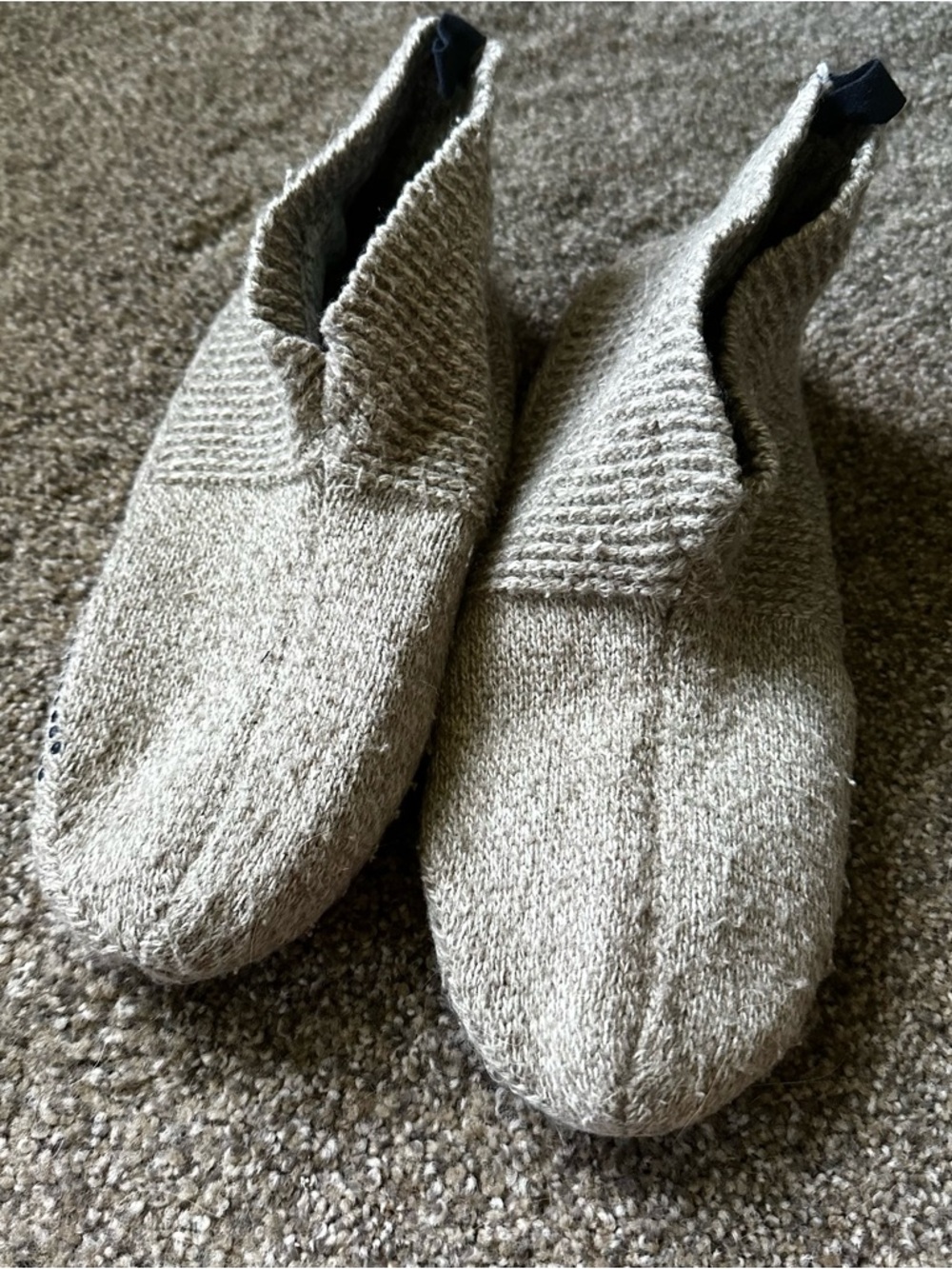 BOMBAS Gripper Slippers - Medium - Taupe